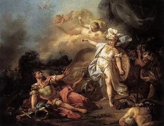 The Combat of Ares and Athena